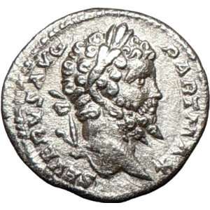 SEPTIMIUS SEVERUS 200AD Silver Rare Genuine Ancient Roman Coin VICTORY 