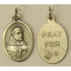  Father Serra Bulk Oxidized Medal with Jump Ring (M022SR 