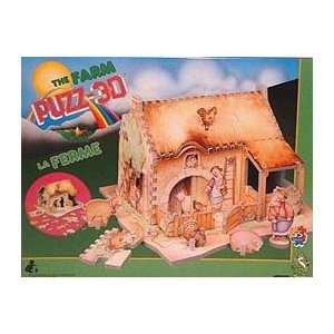   Farm, 55 Piece 3D Jigsaw Puzzle Made by Wrebbit Puzz 3D Toys & Games