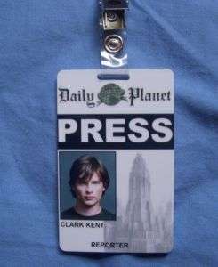 Smallville ID Card Clark Kent Reporter Daily Press prop  
