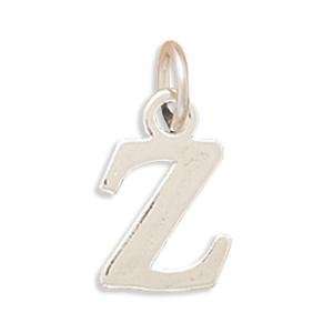  Greek Alphabet Letter   Zeta Charm Sterling Silver 