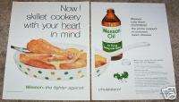 1959 ad Wesson Vegetable Oil   skillet fried Chicken  