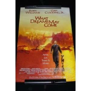   ROBIN WILLIAMS SIGNED WHAT DREAMS MAY COME POSTER PSA 