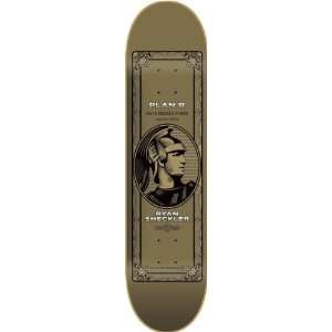  Plan B Sheckler Centurion Gold Deck 7.5 Skateboard Decks 