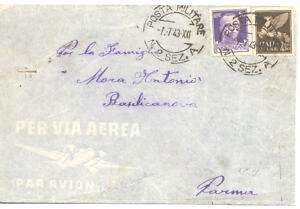 GREECE 1943 ITALIAN OCCUPATION MILITARY COVER TO PARMA  