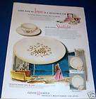 1955 Lenox China Dishes Ad West Wind Pattern Color Ad  