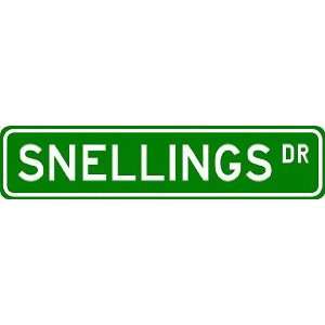  SNELLINGS Street Sign ~ Personalized Family Lastname Sign 