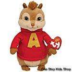 ALVIN AND THE CHIPMUNKS Toy Doll TY BEANIE BABIE Plush Stuffed Animal 