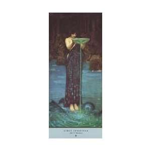 Circe Invidiosa by John William Waterhouse. size 17.25 inches width 