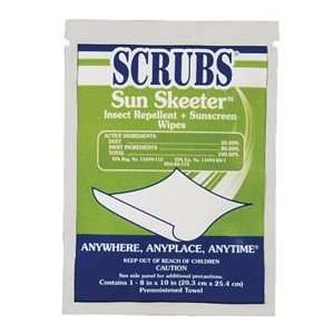 Scrubs Sun Skeeter Insect Repellent + Sunscreen Wipes 
