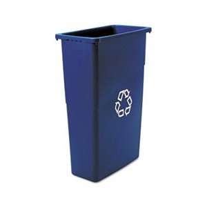  Slim Jim Recycling Container, Rectangular, Plastic, 23 gal 