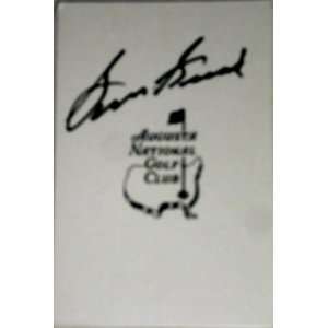  Sam Snead Signed / Autographed Golf Scorecard 