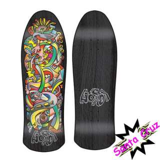 Santa Cruz Christian Hosoi Picasso Skateboard Deck Black 9.5 x 30.75 