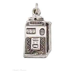  Sterling Silver Slot Machine Charm Arts, Crafts & Sewing