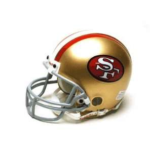 San Francisco 49ers Miniature Replica NFL Throwback Helmet w/Z2B Mask 