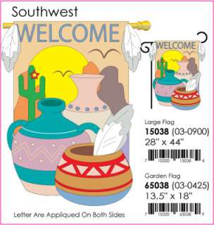 28 X 44 WElCOME SOUTHEWEST OUTDOOR FLAG  