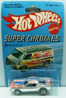 Hot Wheels Super Chromes Mustang Stocker 34 MOC 1976 Original Redline 
