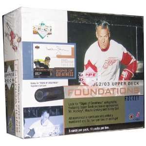  2002/03 Upper Deck Foundation Hockey HOBBY Box   18P5C 