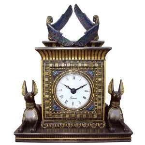  Sale   Egyptian Anubis & Isis Clock   Ships Immediately 