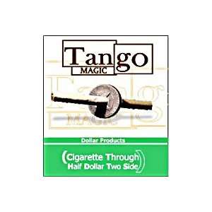  Cig. thru Half Double Sided Tango Trick Magic Close Up 