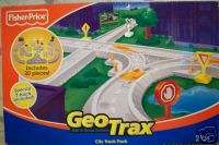 FISHER PRICE GEOTRAX RAIL & ROAD SYSTEM CITY TRACK PACK  