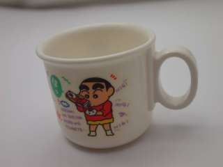 Crayon Shin Chan Plastic Small Cup Mug White Rare  