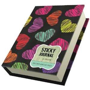  Sticky Journal   Hearts Books