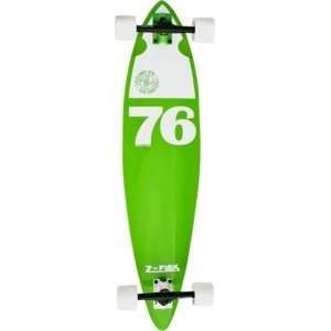  Z Flex 76 Logo Green Complete Longboard Skateboard   9 x 