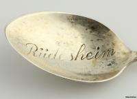 collectors spoon features a grape bunch at the top of the handle. Vine 