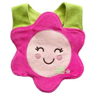   bibs, cute cartoon 3d animals soft Saliva towel ,button design  