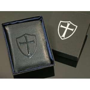  Knights Templar Shield Cross Bifold Wallet BRAND NEW High 