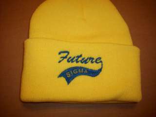 Yellow Future Sigma Gamma Rho Beanie/Skull Hat  