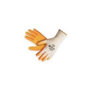  HEXARMOR 9014 7 Glove,Rubber,Knit,White/Orange,S,Pr