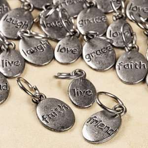   Metal Nugget Word Charms   Beading & Charms Arts, Crafts & Sewing