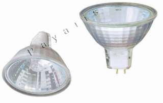 New 2 MR16 Clear Halogen Light Bulbs 12V Volt 50W Watt  
