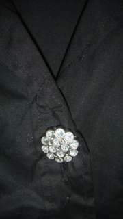 NWOT Womens Black Jeweled Shirt by Spense sz Small  