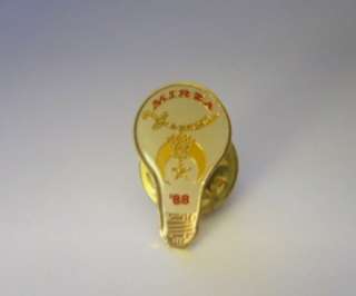 MIRZA Shriners 1988 Light Bulb Pin Masonic  