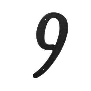  Taymor 25 NZP49 Zinc 4 Inch House Number, 9, Black