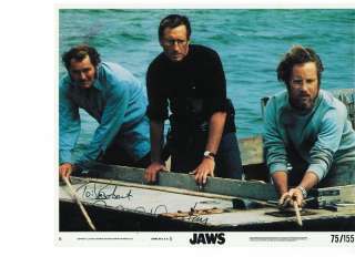   signed still from JAWS, also in Close Encounters of the3rd Kind  