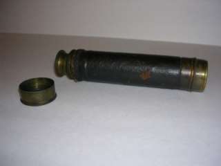 is for an antique brass & leather maritime spy glass telescope. Closed 