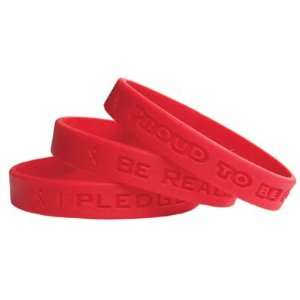  Red Ribbon Week Silicone Wristbands for Schools Sports 