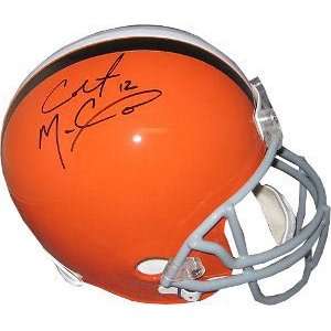 Colt McCoy Signed Browns Full Size Replica Helmet