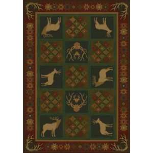  White Tail Deer Lodge Area Rug Collection