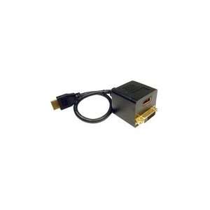   Cables Unlimited 12in HDMI to DVI D & HDMI Cable Splitter Electronics