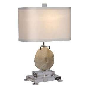 Mariana Imports 690059 Signature 1 Light Table Lamps in Mushroom Coral 
