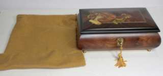 REUGE WOOD INLAY MUSIC / JEWELRY BOX FROM ITALY No 469   NEW.  