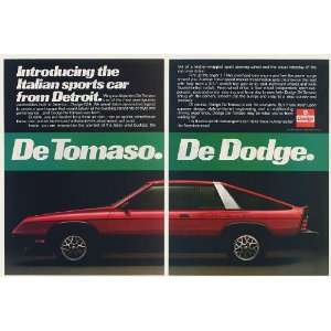  1980 Dodge De Tomaso Italian Sports Car from Detroit 2 