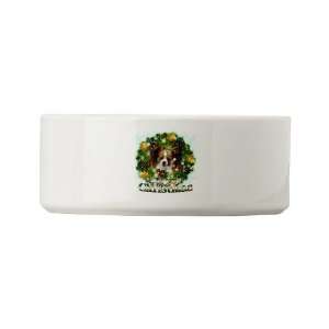  Merry Christmas Papillon Dogs Small Pet Bowl by  