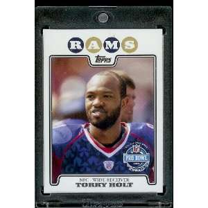  2008 Topps # 306 Torry Holt PB Pro Bowl   St. Louis Rams 
