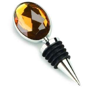  Tripar Amber Oval Glass Stopper